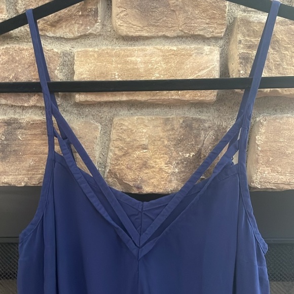 Express blue romper with pockets and adjustable straps. Size XS - Picture 3 of 8